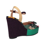 EXE Naomi-011 Suede Lilac Wedge Sandal P038