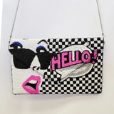 Beaded Hello Clutch