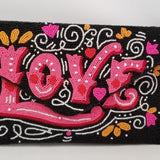 Beaded Love Clutch