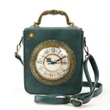 Vintage Clock Shoulder Bag