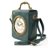Vintage Clock Shoulder Bag