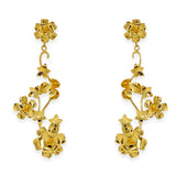 Paola Baella Flower Row Earrings 8080