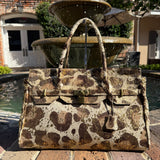 Charlie’s Leather Hair-On Cowhide Satchel