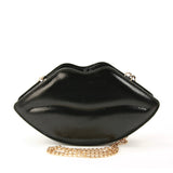 Shiny Lips Crossbody Handbag