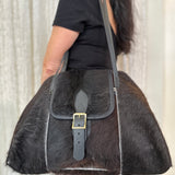 Charlie's Leather Large Pony Hair Satchel