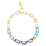 Zenzii Resin Oval Links Collar Necklace