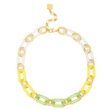 Zenzii Resin Oval Links Collar Necklace