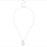 Zenzii Metal Chunky Crescent Charm Collar Necklace