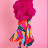 Jayley Hand-Cut Mongolian Fur Knitted Jacket