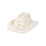 Ivory Pearl Fedora Hat