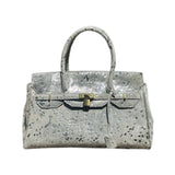 Charlie’s Leather Hair-On Cowhide Satchel