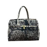 Charlie’s Leather Hair-On Cowhide Satchel