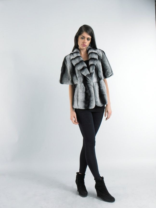 Diana Rosh Rex Chinchila Shawl