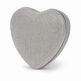 Rhinestone Heart Shape Clutch