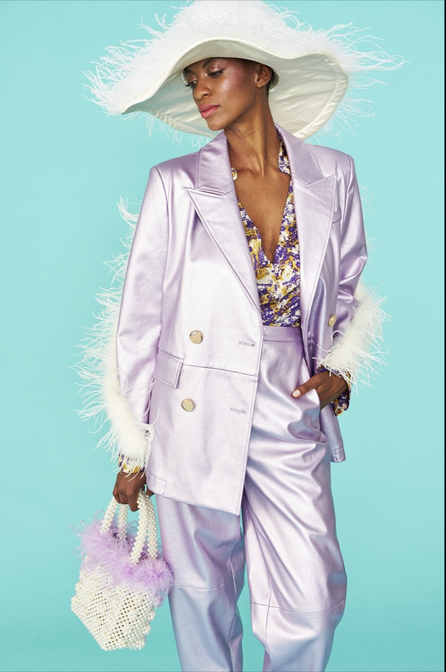 Jayley Ostrich Feather Flapper Oversized Hat