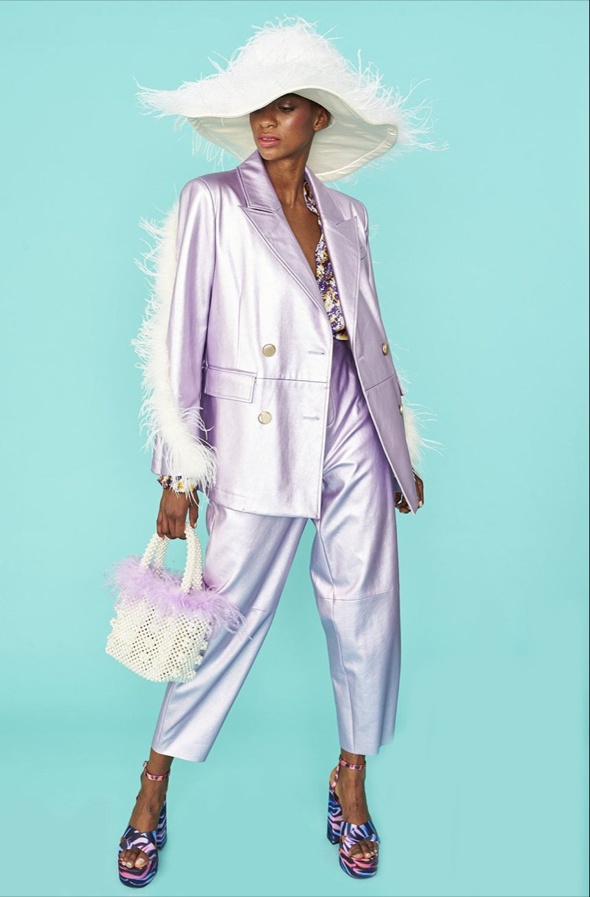Jayley Ostrich Feather Flapper Oversized Hat