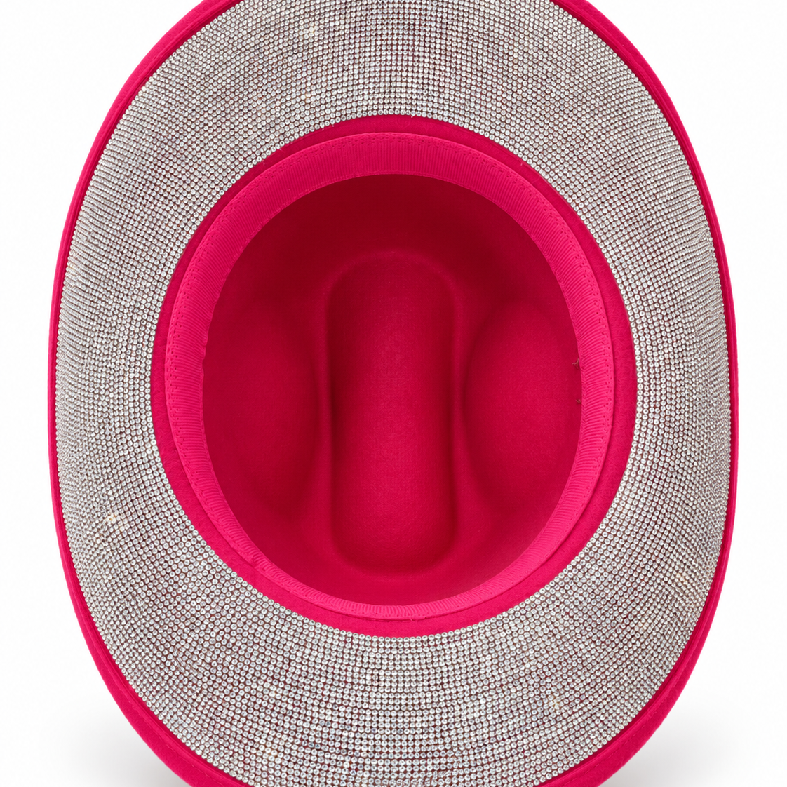 Hot Pink Rhinestone Western Cowboy Hat