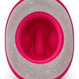 Hot Pink Rhinestone Western Cowboy Hat