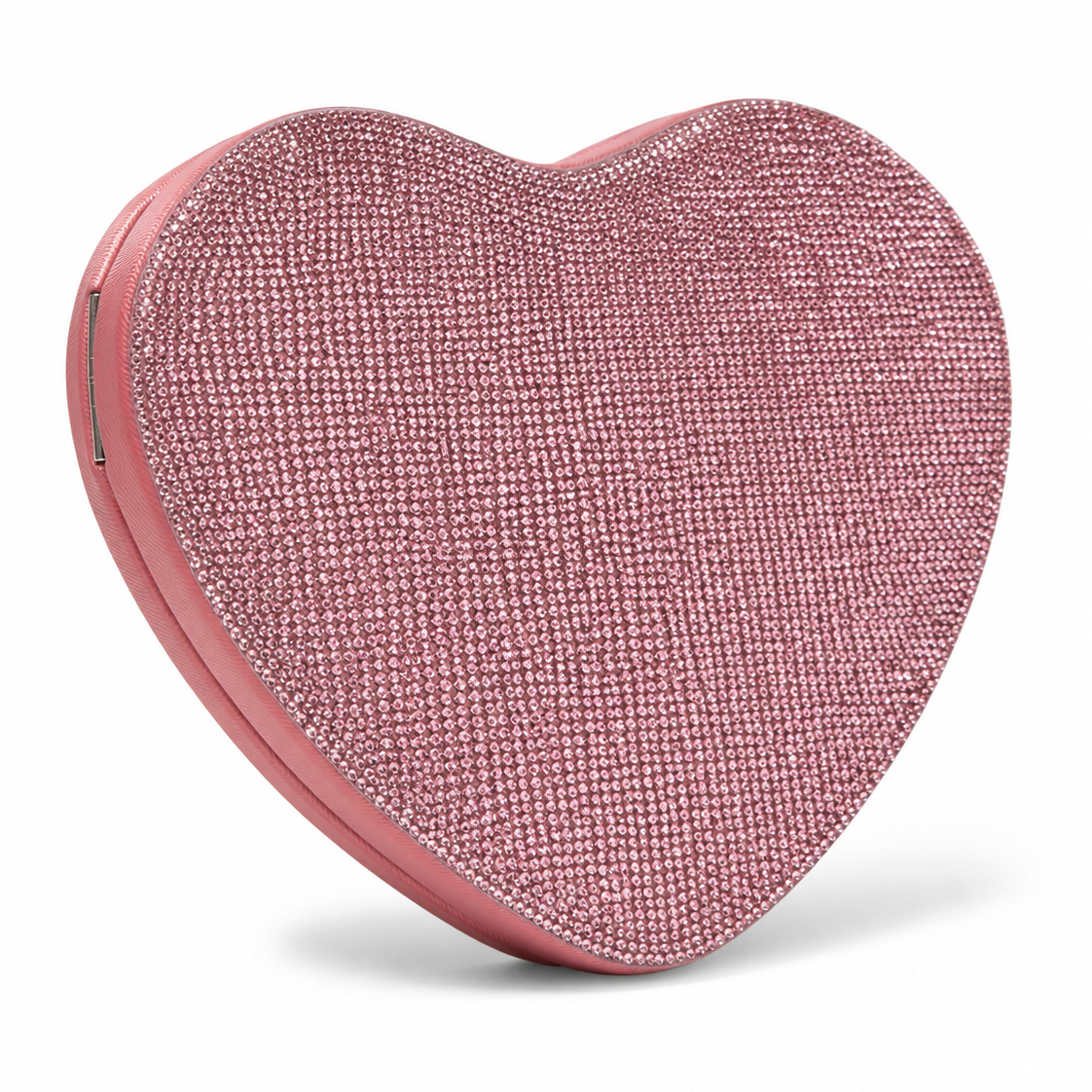 Rhinestone Heart Shape Clutch