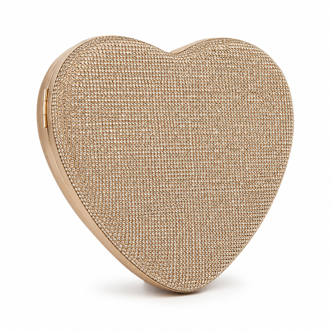 Rhinestone Heart Shape Clutch