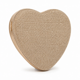 Rhinestone Heart Shape Clutch