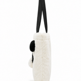 Faux Fur Panda Plush Tote