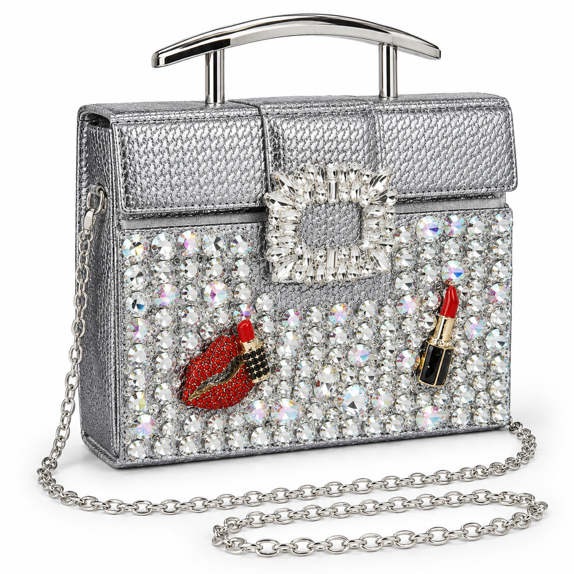 Crystal Lipstick Box Bag