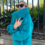 Diana Rosh Ocean Faux Shearling Jacket