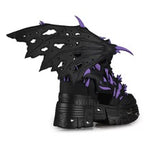 dragon inspired wedge platform sneakers by Anthony Wang back