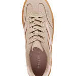 platform sneakers in sandy beige color top