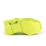 lime green limited edition architectural wedge heel from United Nude from bottom