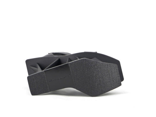 black limited edition architectural wedge heel from United Nude from bottom