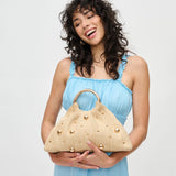 Urban Expressions Harper Straw Studded Evening Bag