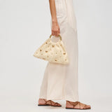 Urban Expressions Harper Straw Studded Evening Bag