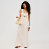Urban Expressions Harper Straw Studded Evening Bag