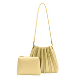 Melie Bianco Carrie Pleated Vegan Shoulder Bag