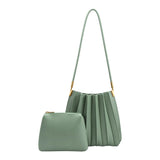 Melie Bianco Carrie Pleated Vegan Shoulder Bag