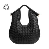 Melie Bianco Tracey Woven Recycled Vegan Leather Tote Bag