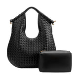 Melie Bianco Tracey Woven Recycled Vegan Leather Tote Bag