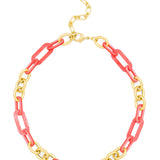 Zenzii Resin and Gold Collar Necklace