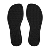 black bottom of shoes on a white background