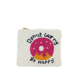 Beaded Donut Meme Print Coin Purse