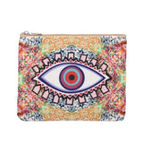 Evil Eye Fabric Coin Purse