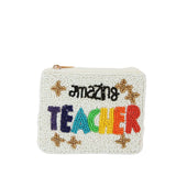 Beaded Amazing Teacher Coin Purse