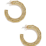 Zenzii Small Textured Hoop Earring