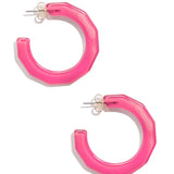 Zenzii Small Textured Hoop Earring