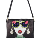 Sequin Flowers Diva Clutch