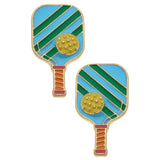 Ellie Pickelball Enamel Stud
