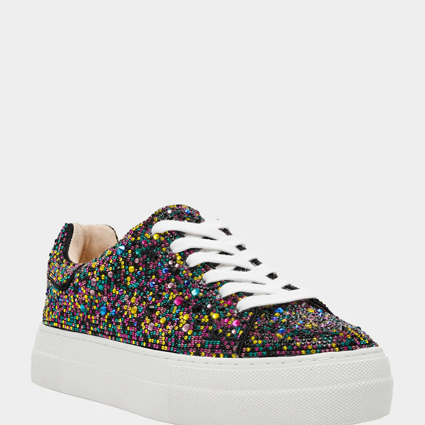 Betsey Johnson Sidny Black Multi Sneaker Q061
