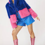 Jayley Bamboo Faux Fur Cropped Coat